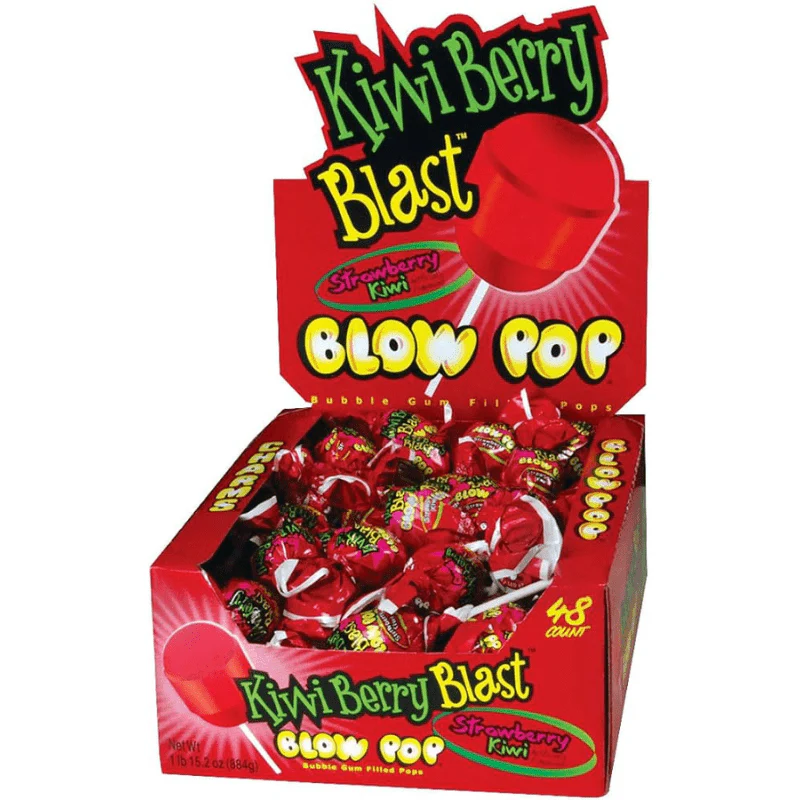 Blow Pop Kiwi Berry Blast 18g (Case of 48)