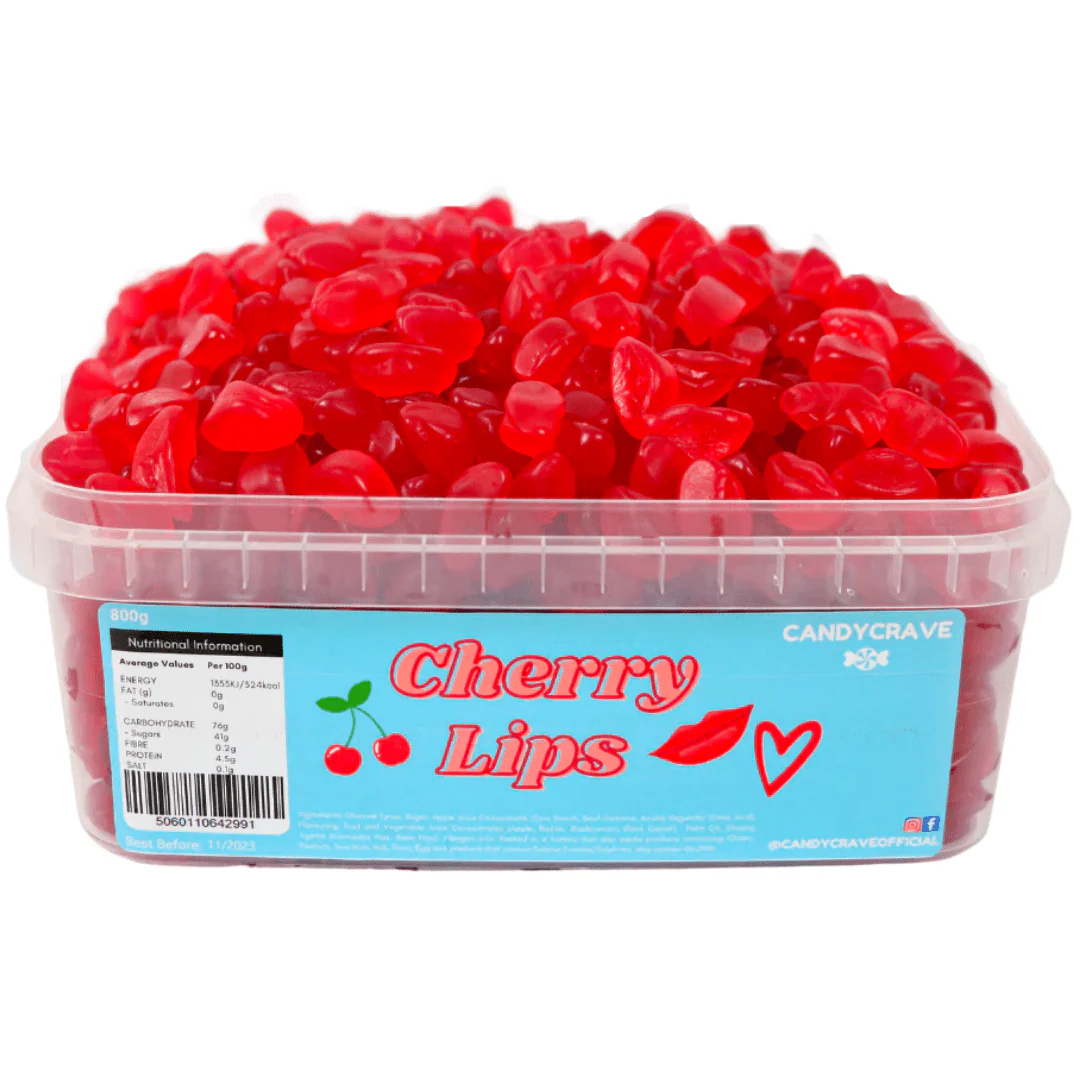 Candycrave Cherry Lips Tub 600g