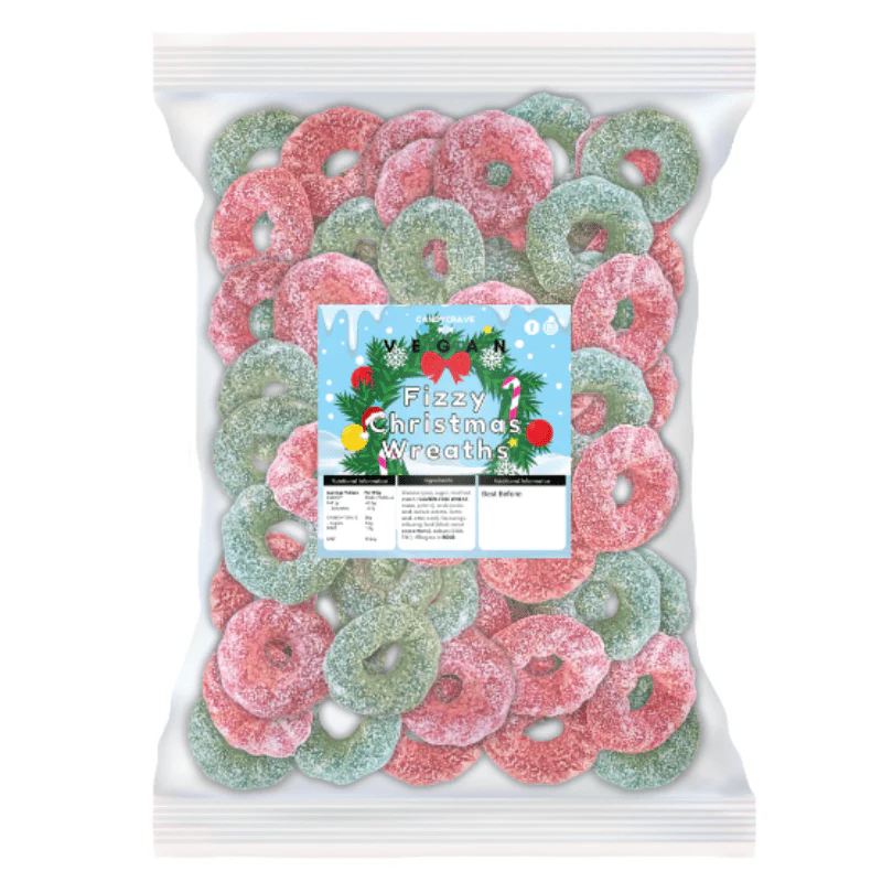 Candycrave Vegan Christmas Wreaths Bag 2kg