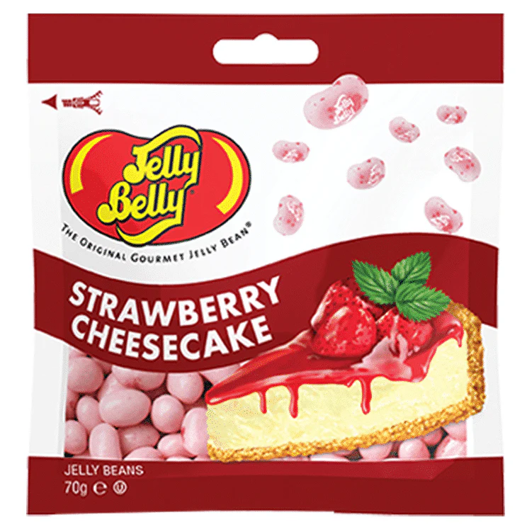 Jelly Belly Jelly Beans Strawberry Cheesecake Peg Bag 70g