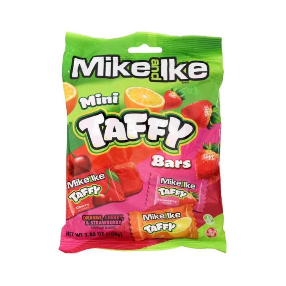 Mike and Ike Taffy Peg Bag 108g