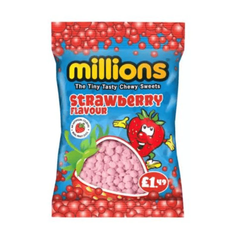 Millions Strawberry Peg Bag 110g £1.49