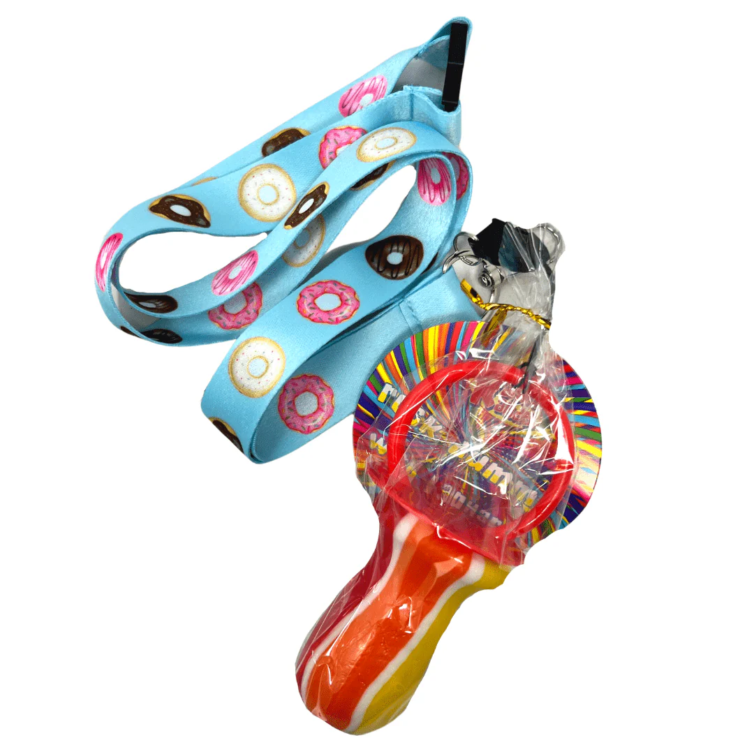 Kandy Kandy Rock Lollipop Lanyard Donut 60g