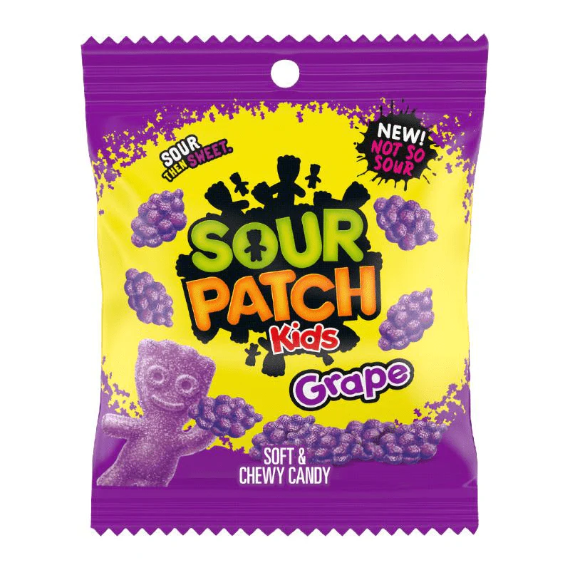 Sour Patch Kids Grape Peg Bag 102g USA