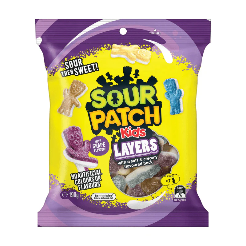Sour Patch Kids Layers Peg Bag 190g