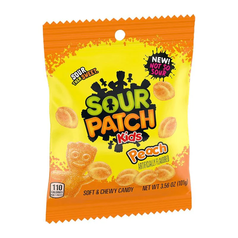 Sour Patch Kids Peach Peg Bag (102g) USA