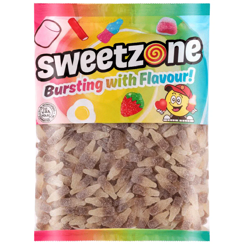 Sweetzone Fizzy Cola Bottles Bag 1kg