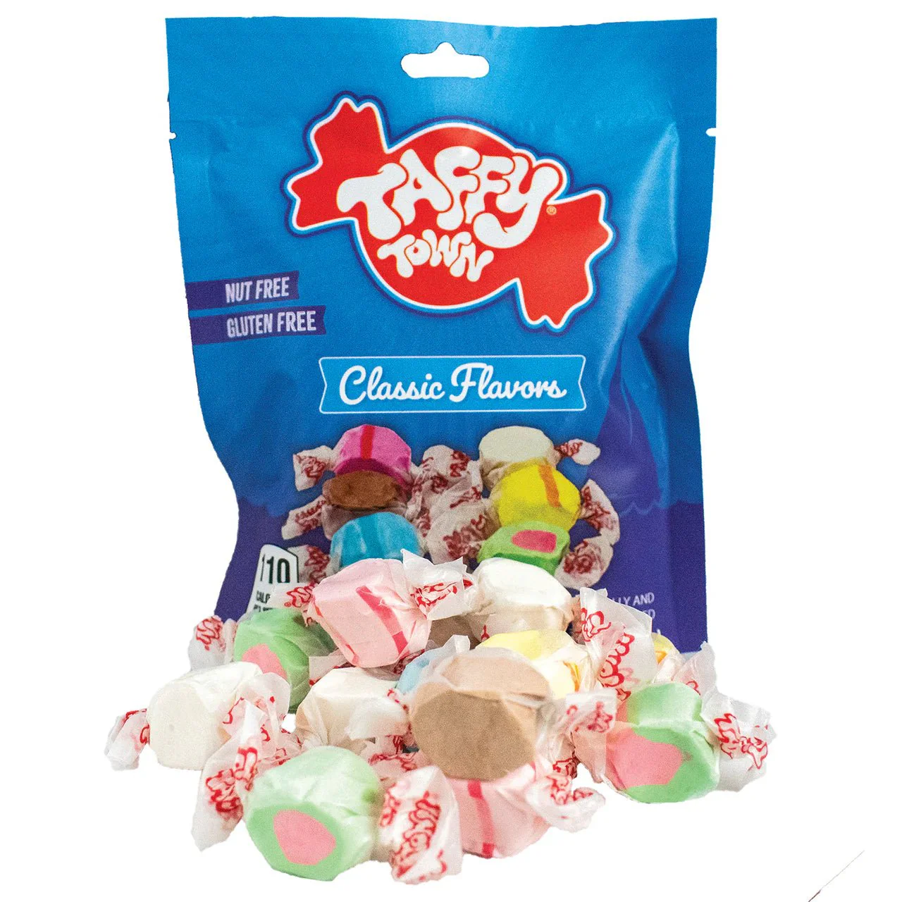 Taffy Town Assorted Classics Salt Water Taffy Peg Bag 99g USA - Image 2