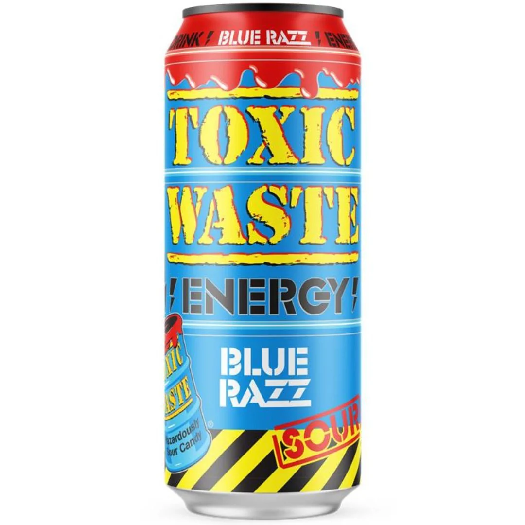 Toxic Waste Energy Drink Sour Blue Razzy Can 500ml USA