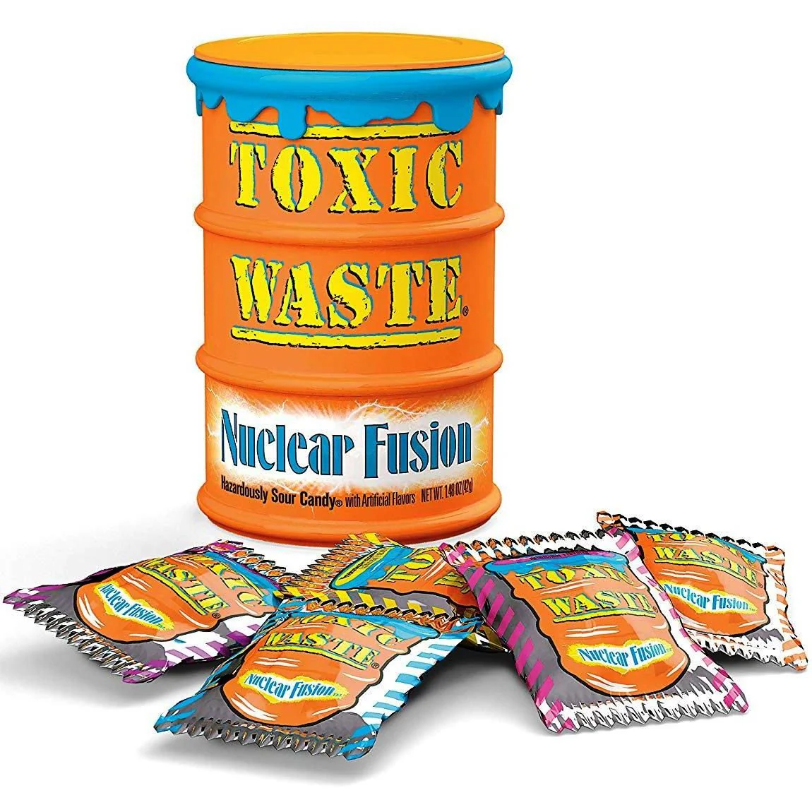 Toxic Waste Nuclear Fusion Sour Candy Drum 42g