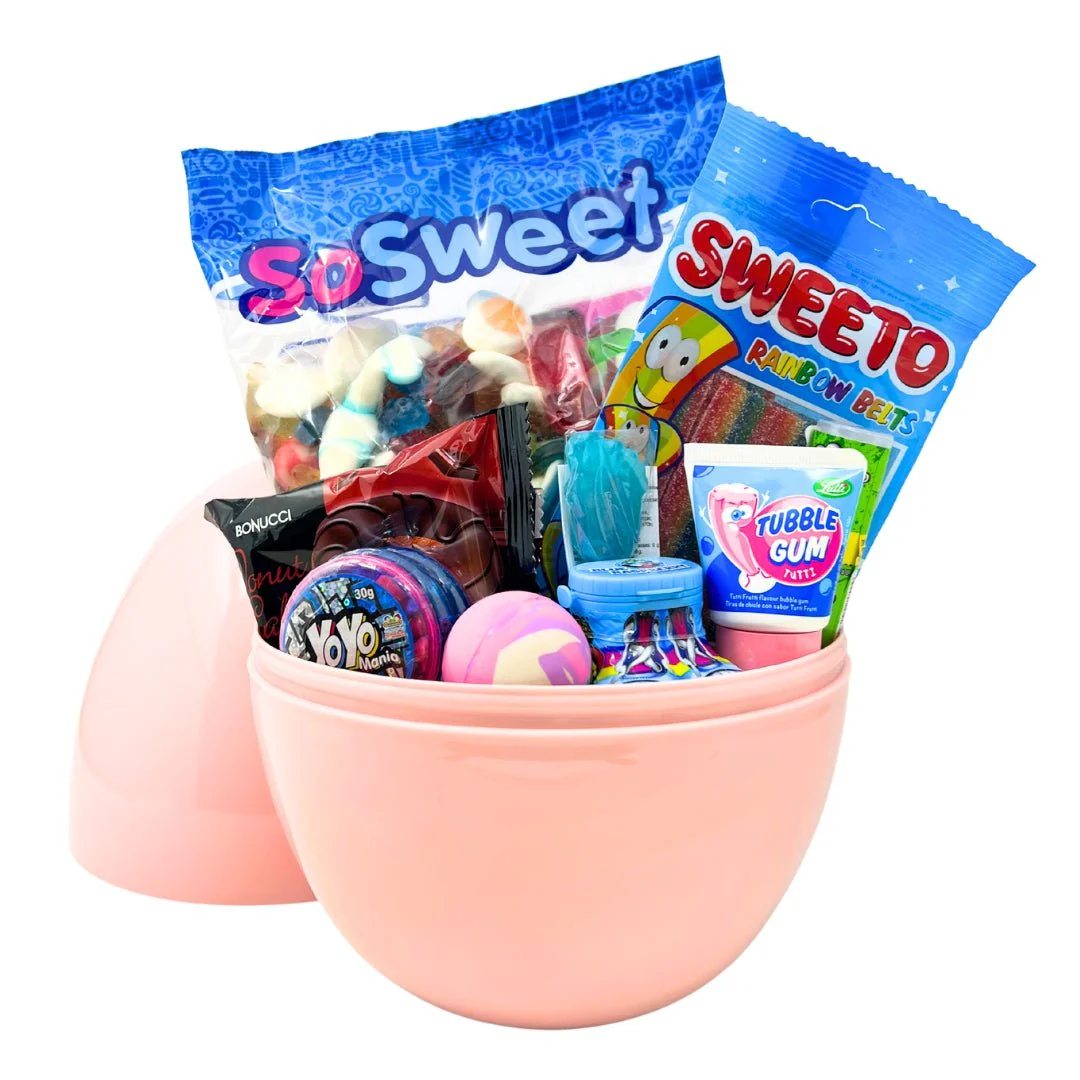 SoSweet Large Treasure Egg - Pink- 12 inches - Filled with Sweets + Toys - Image 2