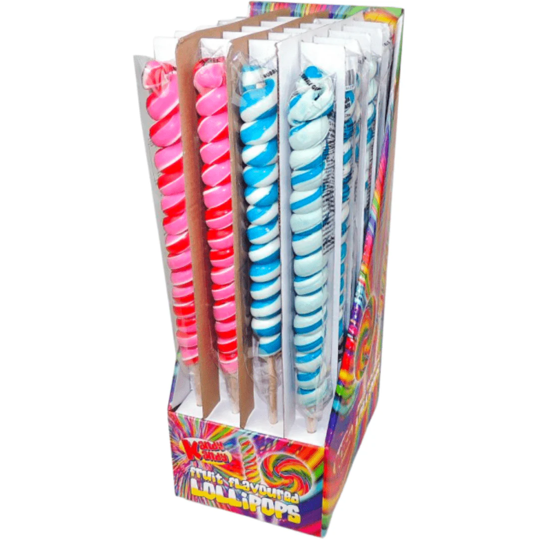 Kandy Kandy Twist Lolly Bubblegum 80g