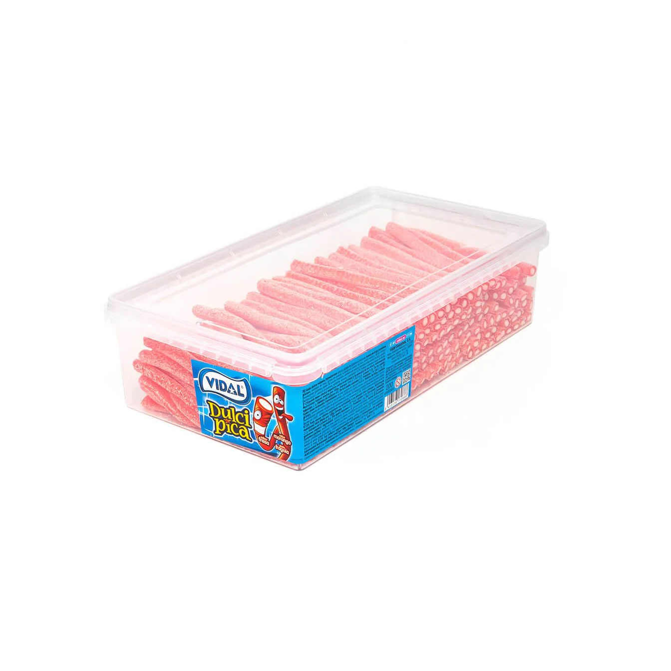 Vidal Sour Strawberry Pencils Tub 1.4kg (200pcs)