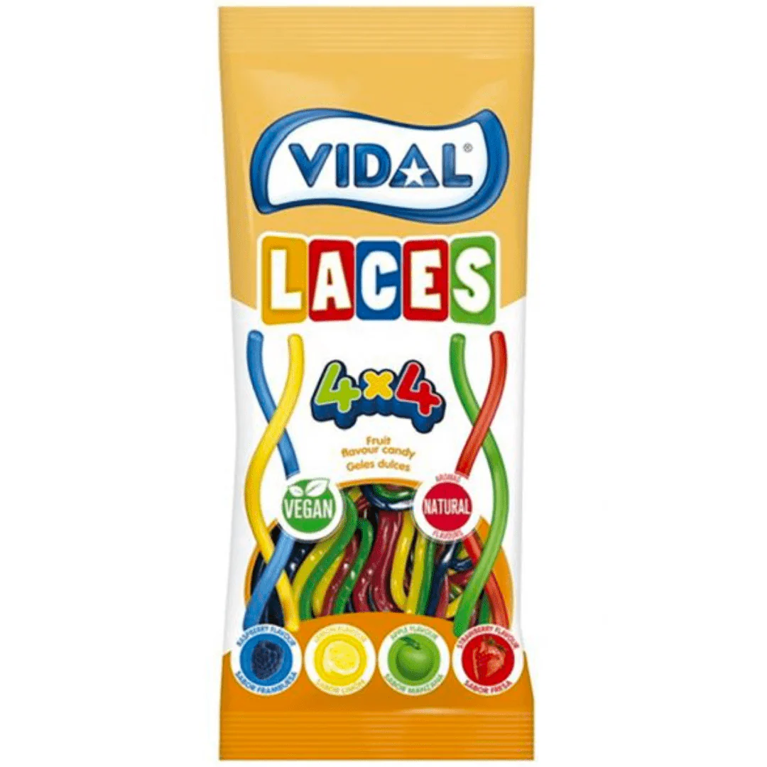 Vidal Rainbow Laces Peg Bag 85g