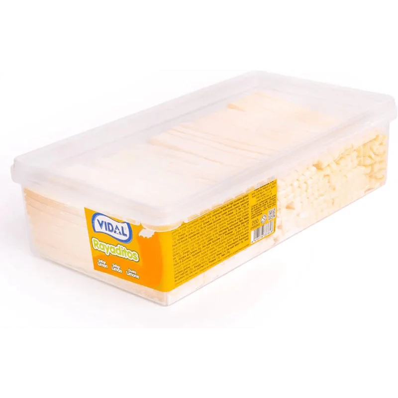 Vidal Lemon Rayaditos Tub 1.4kg (200pcs)