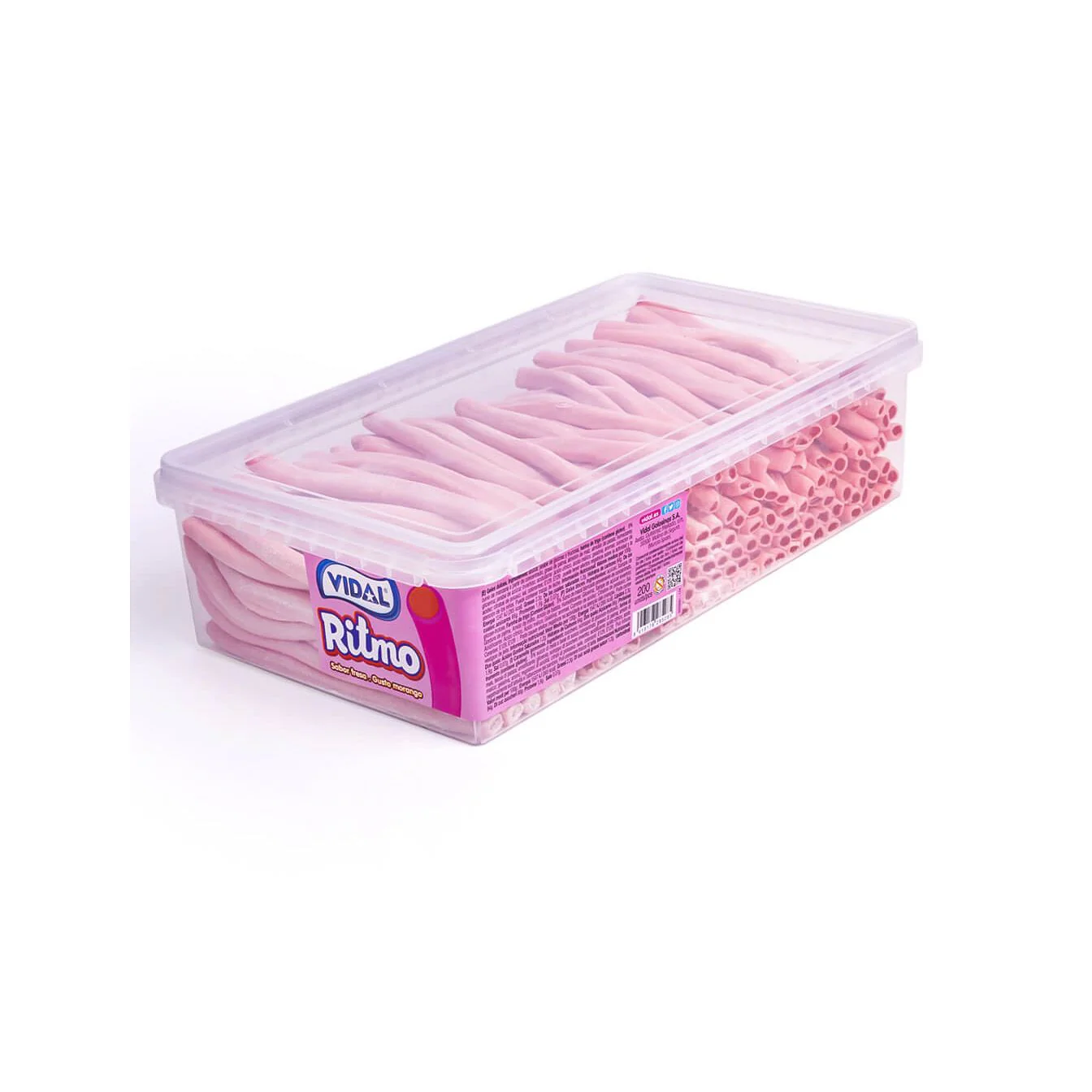 Vidal Strawberry Rhythyms Tub 1.4kg (200pcs)