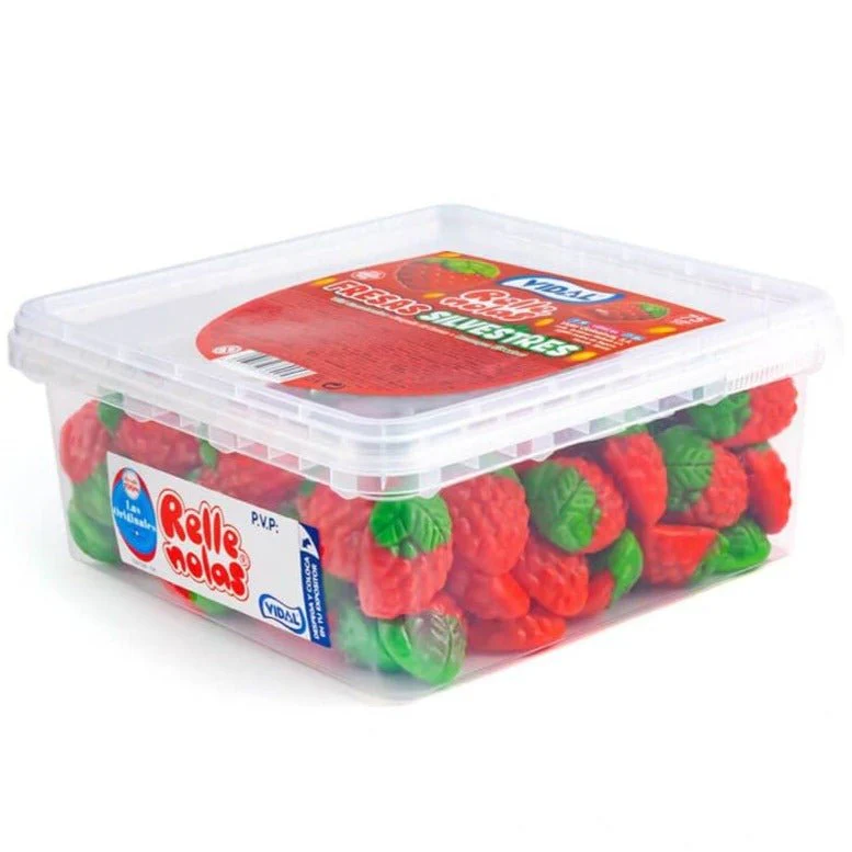 Vidal Jelly Filled Wild Strawberries Tub 795g
